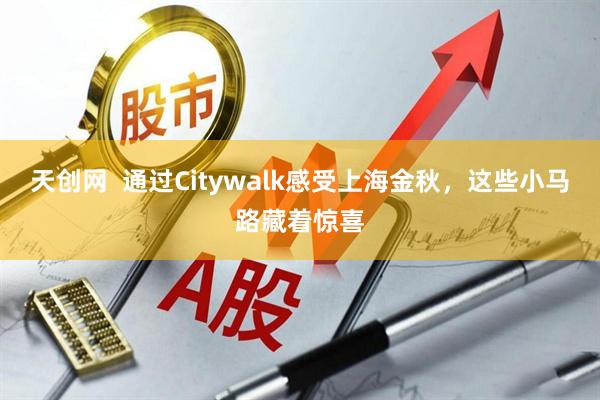 天创网  通过Citywalk感受上海金秋，这些小马路藏着惊喜