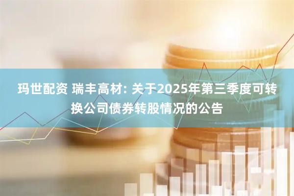 玛世配资 瑞丰高材: 关于2025年第三季度可转换公司债券转股情况的公告